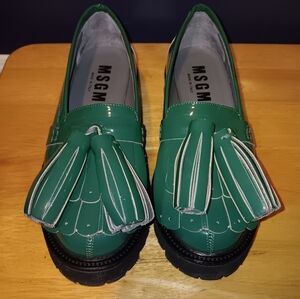 MSGM Patent Leather Loafers Size 37